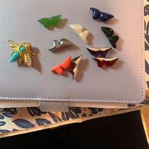 Joan Rivers Gold Bee Brooch with Turquoise Accents